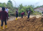 Polisi Bongkar Blokade Jalan Akibat Penambangan Pasir Ilegal di Kanaan Bontang