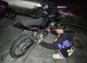Sat Samapta Polresta Balikpapan Amankan Enam Motor Berknalpot Brong Saat Giat KRYD