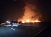 Diduga Meteor Jatuh di Dekat Tol Ciperna, Api Berkobar Hebat Bikin Warga Geger