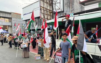 Komunitas BPP Gelar Aksi Solidaritas untuk Palestina di Balikpapan Center