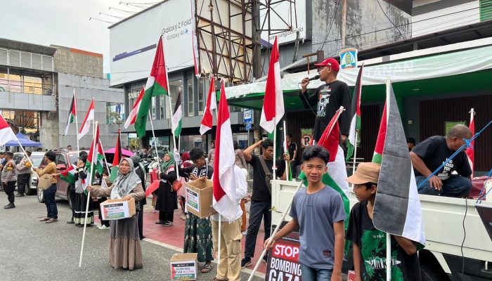 Komunitas BPP Gelar Aksi Solidaritas untuk Palestina di Balikpapan Center