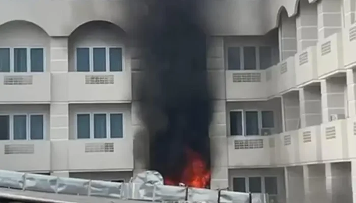 Hotel Bumi Senyiur Kebakaran, Pengunjung dan Pegawai Berlarian Selamatkan Diri