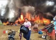 Mess Karyawan RS Nawa Cita Datah Dawai di Long Lunuk Ludes Dilalap Api