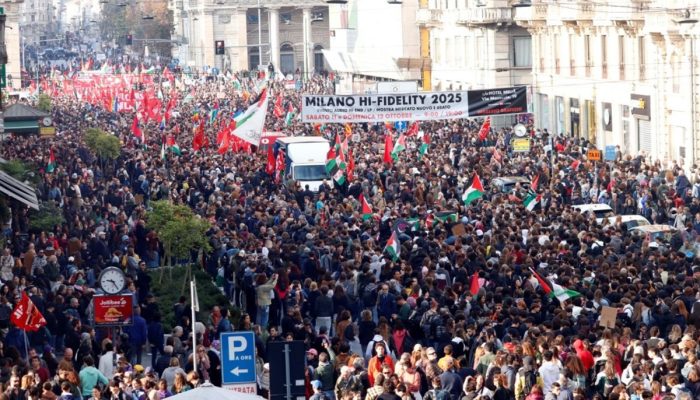 Ratusan Ribu Pekerja Italia Gelar Mogok Nasional, Serukan Solidaritas untuk Gaza