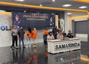 Empat Kurir dan Dua Napi Terlibat dalam Jaringan Sabu 7,1 Kg di Samarinda