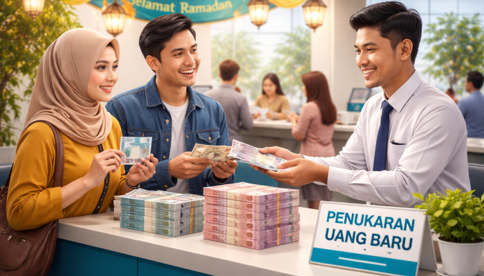 Panduan Tukar Uang Baru di BNI, BRI, Mandiri, BSI, dan BCA Menjelang Lebaran