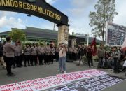 Pengamanan Humanis Polri Iringi Aksi GERAM di Korem Samarinda