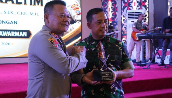 Silaturahmi di Momentum HUT ke-68 Kodam VI/Mulawarman, Sinergitas TNI-Polri Makin Kokoh