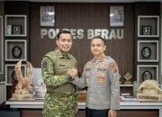 Kapolres Berau Terima Kunjungan Dandim 0902/Berau, Perkuat Soliditas TNI–Polri dan Dukung Ketahanan Pangan Nasional