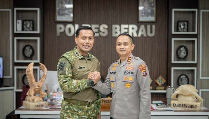 Kapolres Berau Terima Kunjungan Dandim 0902/Berau, Perkuat Soliditas TNI–Polri dan Dukung Ketahanan Pangan Nasional