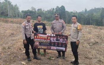 Cuaca Panas dan Kering, Polsek Balikpapan Timur Gencarkan Edukasi Cegah Karhutla